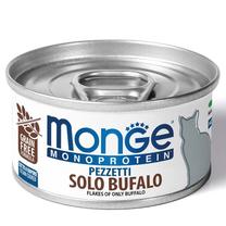 Mitrā kaķu barība Monge Monoprotein Flakes Of Only, bifeļa gaļa, 0.08 kg