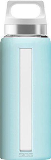 Ūdens pudele Sigg Dream Glacier, zila krās., stikls/silikons, 0.650 l
