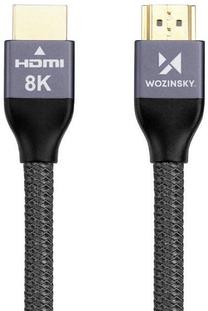 Кабель Wozy Durable Silver WHDMI-30 HDMI 2.1, HDMI 2.1, 3 м, серебристый цв.