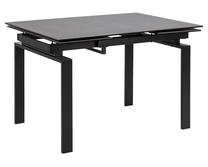 Stalas išskleidžiamas Maria, juoda sp., 120 - 200 cm x 85 cm x 76 cm