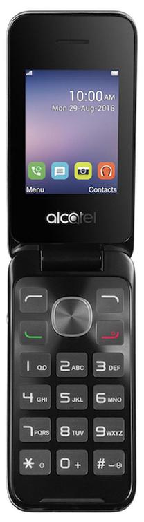 Telefons ar pogām Alcatel 2051D, 8 MB, sudraba krās.