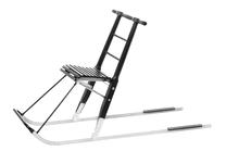Metalinės rogės Atom 008903, juoda sp., 137 cm x 45 cm