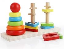Attīstoša rotaļlieta Puzzle Colors & Shapes, 6.5 cm, daudzkrāsaina