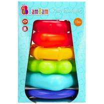 Башня с кольцами BamBam Ring Toss Game, 19 см, многоцветный, 7 шт.