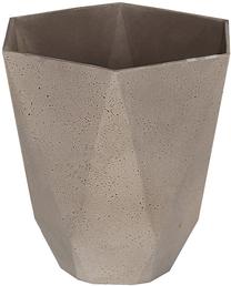 Puķu pods Home4you, kompozītmateriāls, Ø 26 cm, brūna krās./pelēka krās.