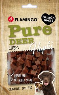 Лакомство для собак Flamingo Hapki Pure Cubes, мясо оленя, 0.085 кг