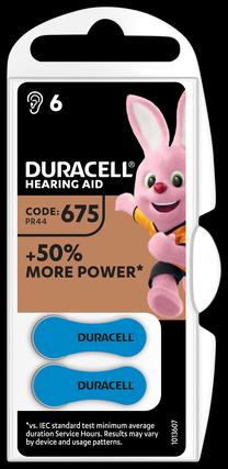 Elementas Duracell DURSH20, 675/PR44, 1.45 V, 6 vnt.