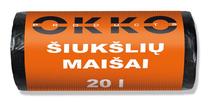 Šiukšlių maišai Okko 603030, 20 l, 20 vnt.