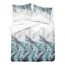 Patalynės užvalkalų komplektas POK-380, mėlyna sp./balta sp./žalia sp., 70 x 80 cm, 140 x 200 cm