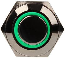 Korpusa detaļa DimasTech Vandalism Switch Silverline PD004, nerūsējošā tērauda krās./zaļa krās.