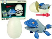 Konstruktorius Lean Toys Dinosaurs Mozasauras su kiaušiniu