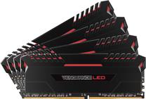 Operatyvioji atmintis (RAM) Corsair Vengeance LED Red CMU32GX4M4D3200C16R, DDR4, 32 GB, 3200 MHz
