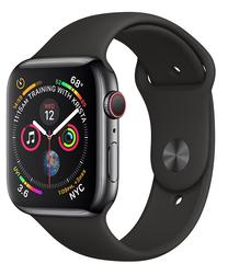 Viedais pulkstenis Apple Watch Series 4 44mm, melns krās.