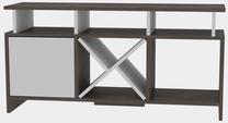 ТВ стол Kalune Design Auburn, белый цв./коричневый цв./темно-коричневый цв., 29.9 см x 120 см x 60.6 см