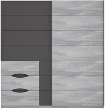 Spinta Forte UBNS327E9-C400, pilka sp./grafito sp., 200.1 cm x 61.2 cm x 209.7 cm