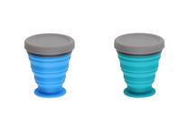 Sporta pudeles un šeikeri Atom 008514, zila krās./zaļa krās., plastmasa, 0.1 l