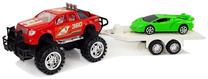 Žaislinis visureigis su priekaba Lean Toys Power Speed Super Truck