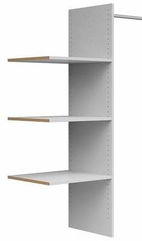 Sieninė lentyna Osaka, pilka sp., 154 cm x 107 cm x 45 cm