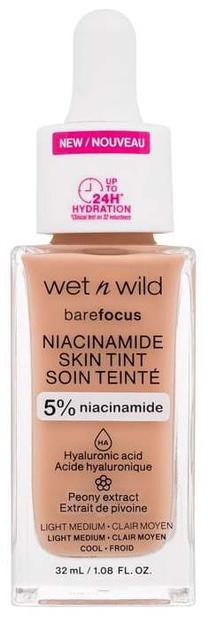 Makiažo pagrindas Wet N Wild Bare Focus Niacinamide Skin Tint, light medium, 32 ml