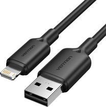 Vads Vention LAMBH, Lightning/USB Type A, 200 cm, melna krās.