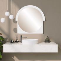 Зеркало Kalune Design Lucky, подвесной, 65 см x 70 см, белый цв.
