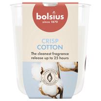 Žvakė, aromatinė Bolsius Crisp Cotton, 25 h, balta sp.