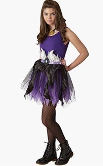 Kostīms bērniem Disney Ursula 60394, melna krās./violeta krās., 10-12