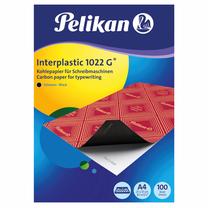 Oglekļa papīrs Pelikan Interplastic 1022 G, A4, melna krās., 29.7 cm x 21 cm, 100 lapu gab.