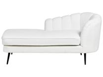 Šezlongas Beliani Allier Right, balta sp., 150 cm x 76 cm x 75 cm