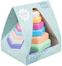 Обучающая игрушка Elfiki Pyramid, 20 см, многоцветный, 7 шт.
