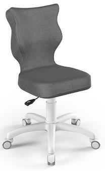 Laste töötool Petit MT33 Size 3, 33 x 30 x 71.5 - 77.5 cm, valge v./tumehall v.