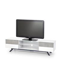 ТВ стол RTV-1, белый цв./серый цв., 180 см x 42 см x 47 см