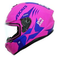 Motocikla ķivere Axxis Draken Rival, XS, rozā krās.