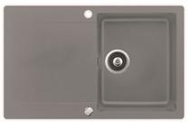 Кухонная мойка Teka Clivo 45 B-TQ 1B 1D, тегранит, 78 см x 49.5 см x 19 см, серый цв.