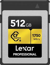 Atminties kortelė Lexar Professional Gold, 512 GB, 1750 Mb/s - 1500 Mb/s