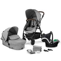 Универсальная коляска KinderKraft Moov 3in1 + Mink Pro, темно-серый цв.