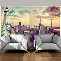 Fototapete Artgeist Postcard From New York 4XLNEW010246, 280 cm x 280 cm