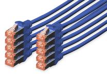 Сетевой кабель Assmann DK-1644-0025-B-10 RJ-45 8P8C, RJ-45 8P8C, 25 м, синий цв.