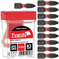 Набор битов для отверток Tvardy T00174-25-10, PZ2, 25 мм