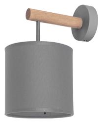 Valgusti seinale TK Lighting Deva, E27, 1 x 15 W, hall v. / pruun v.