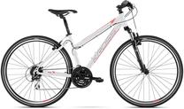 Velosipēds hibrīds Kross Evado 3.0 Lady, 28 ", 17'' rāmis, balta krās./rozā krās.