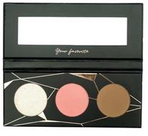 Veido kontūravimo paletė Ibra Contour Kit, ruda sp./balta sp./rožinė sp.