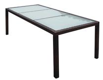 Lauko stalas VLX Garden Table, rudas, 190 cm x 90 cm x 75 cm
