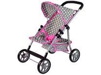Коляска для кукол Lean Toys 14958, розовый цв./серый цв.
