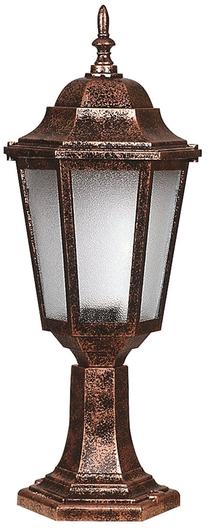 Brīvi stāvošs āra gaismeklis Opviq BSU-68188-BKR-K, 60W, E27, IP65, brūna krās., 23 cm x 55 cm
