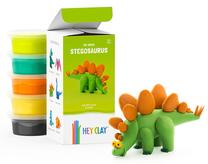 Plastilinas Hey Clay Stegosaurus, įvairių spalvų