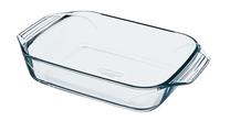 Stiklinis indas Pyrex, skaidri sp., 28 cm x 17 cm