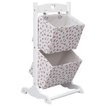 Sandėliavimo lentyna VLX 2-Layer Basket Rack Flower 284258, 35 cm x 35 cm x 72 cm