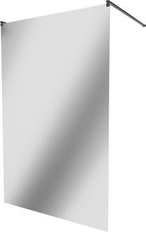 Dušo sienelė Mexen Kioto Walk-In, 100 cm x 200 cm, juoda sp./grūdintas