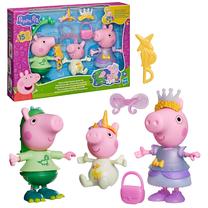 Figūriņu komplekts, ar piederumiem Hasbro Peppa Pig Three Little Piggies Dress Up, 15 cm, 15 gab., daudzkrāsaina